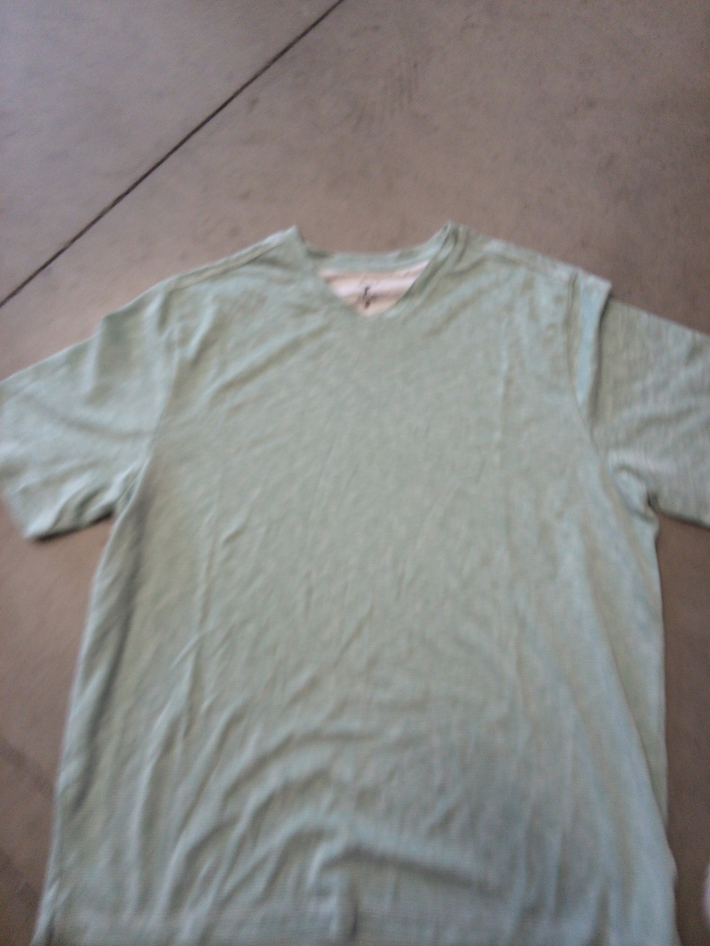 Men's V-Neck Short Sleeve Tee in Light Mint